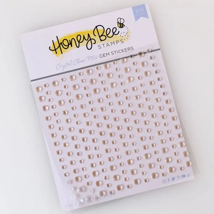 HONEY BEE STAMPS HONEY BEE STAMPS CRYSTAL CLEAR GEM STICKERS