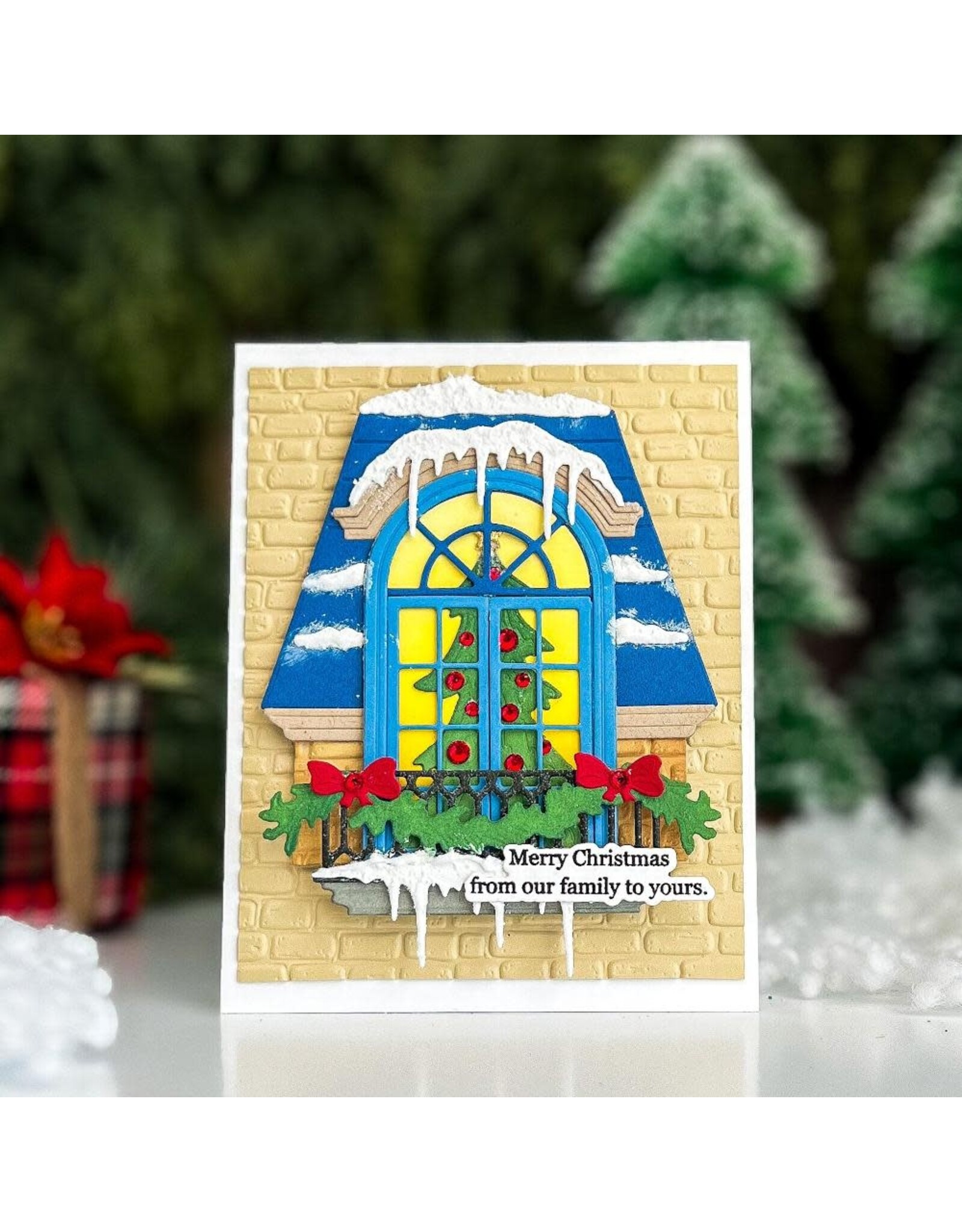 HONEY BEE HONEY BEE STAMPS LOVELY LAYERS: WINDOW HOLIDAY ADD-ON DIE SET