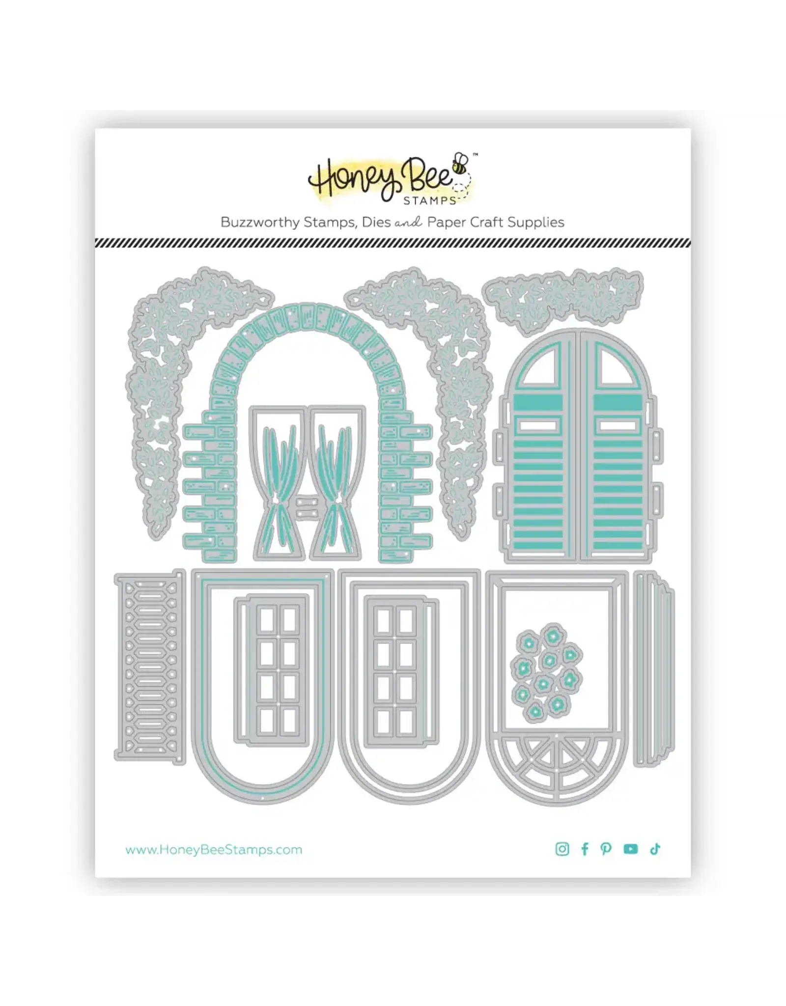 HONEY BEE HONEY BEE STAMPS LOVELY LAYERS: WINDOW DIE SET