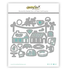 HONEY BEE HONEY BEE STAMPS LOVELY LAYERS: HOOSIER CABINET HOLIDAY ADD-ON DIE SET