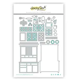 HONEY BEE HONEY BEE STAMPS LOVELY LAYERS: HOOSIER CABINET DIE SET