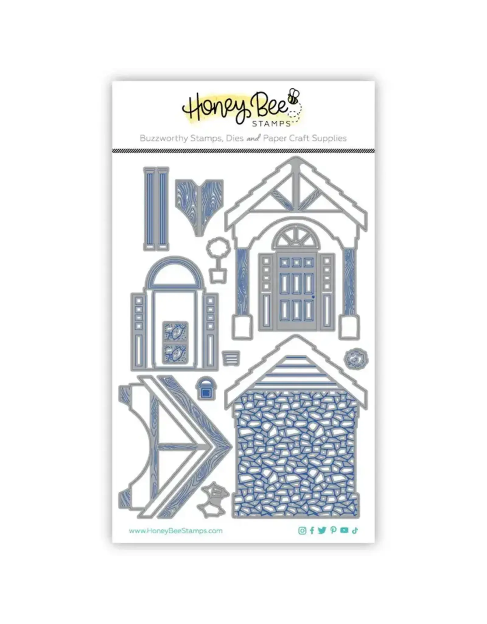 HONEY BEE HONEY BEE STAMPS LOVELY LAYERS: FRONT PORCH DIE SET