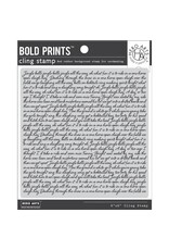 HERO ARTS HERO ARTS JINGLE BELLS SCRIPT BOLD PRINTS 6x6 CLING STAMP
