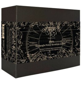 GRAPHIC 45 GRAPHIC 45 BLACK RECTANGLE POLICY ENVELOPE ALBUM
