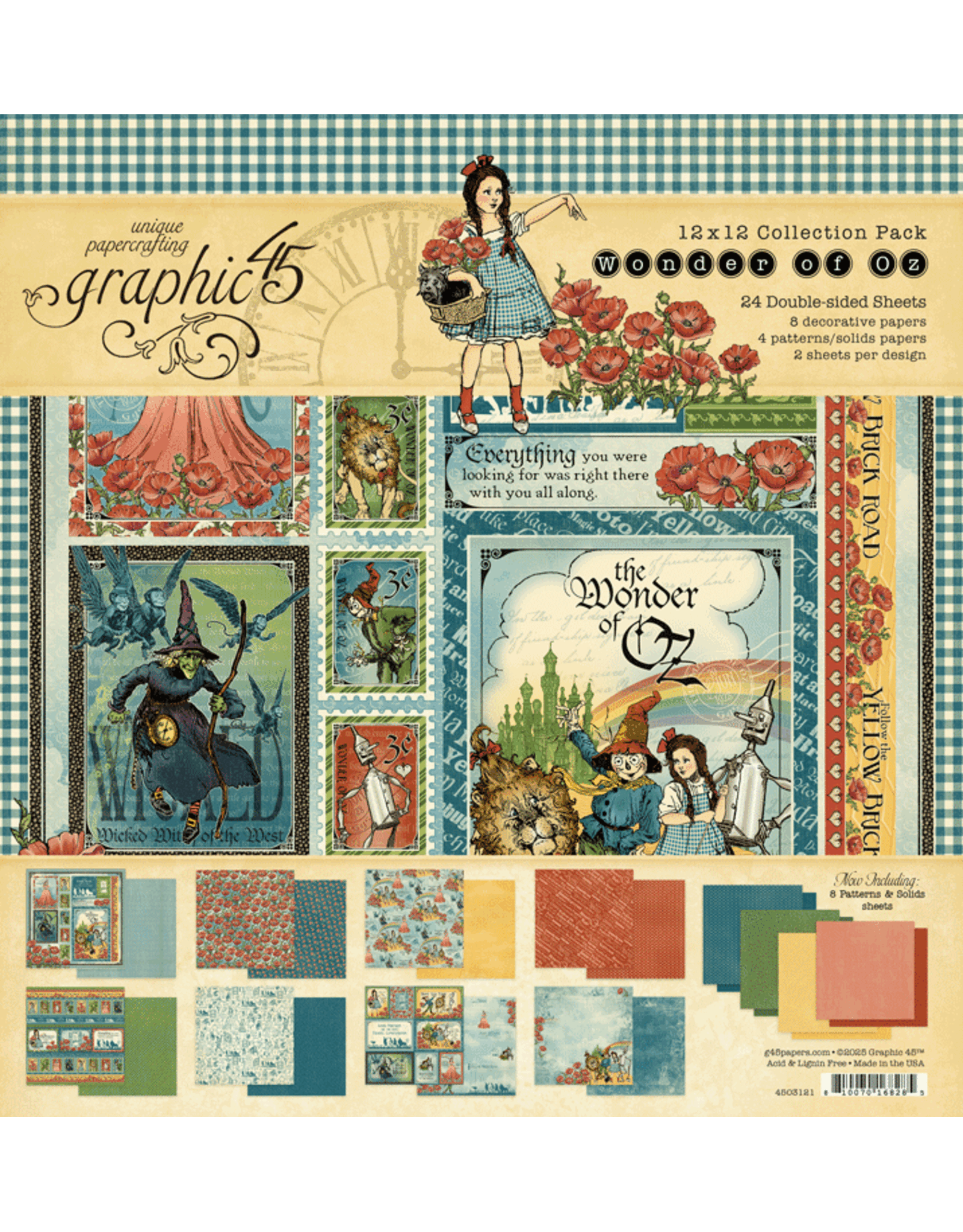 GRAPHIC 45 GRAPHIC 45 WONDER OF OZ 12x12 COLLECTION PACK