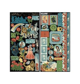 GRAPHIC 45 GRAPHIC 45 WONDER OF OZ CARDSTOCK STICKER SET