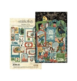 GRAPHIC 45 GRAPHIC 45 WONDER OF OZ CHIPBOARD TAGS & FRAMES 37/PK