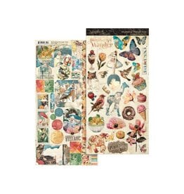 GRAPHIC 45 GRAPHIC 45 JOURNALING THROUGH TIME CARDSTOCK STICKER SET