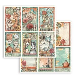 STAMPERIA STAMPERIA FURRY FRIENDS 6 CARDS 12x12 CARDSTOCK