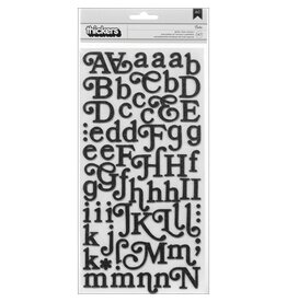 AMERICAN CRAFTS AMERICAN CRAFTS SOHO GARDEN BOHO/BLACK GLITTER FOAM ALPHABET THICKERS