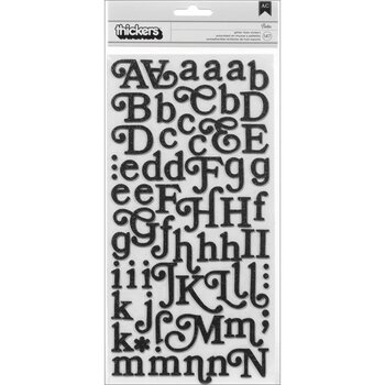 AMERICAN CRAFTS AMERICAN CRAFTS SOHO GARDEN BOHO/BLACK GLITTER FOAM ALPHABET THICKERS