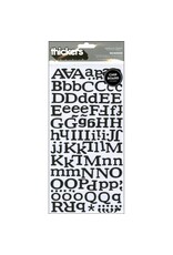 AMERICAN CRAFTS AMERICAN CRAFTS REINDEER BLACK GLITTER CHIPBOARD ALPHABET THICKERS