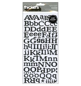 AMERICAN CRAFTS AMERICAN CRAFTS REINDEER BLACK GLITTER CHIPBOARD ALPHABET THICKERS
