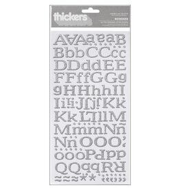 AMERICAN CRAFTS AMERICAN CRAFTS REINDEER SILVER GLITTER CHIPBOARD ALPHABET THICKERS