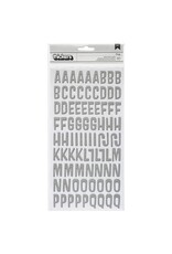 AMERICAN CRAFTS AMERICAN CRAFTS POW! CECILY SILVER GLITTER ALPHABET THICKERS