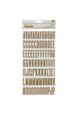 AMERICAN CRAFTS AMERICAN CRAFTS SHIMELLE FITZGERALD/GOLD GLITTER ALPHABET THICKERS