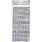 AMERICAN CRAFTS AMERICAN CRAFTS DOLL SILVER GLITTER ALPHABET THICKERS