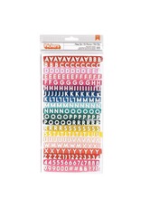 AMERICAN CRAFTS AMERICAN CRAFTS PAIGE EVANS PICK ME UP HAPPY LIFE MINI WHITE & NAVY FOAM ALPHABET THICKERS