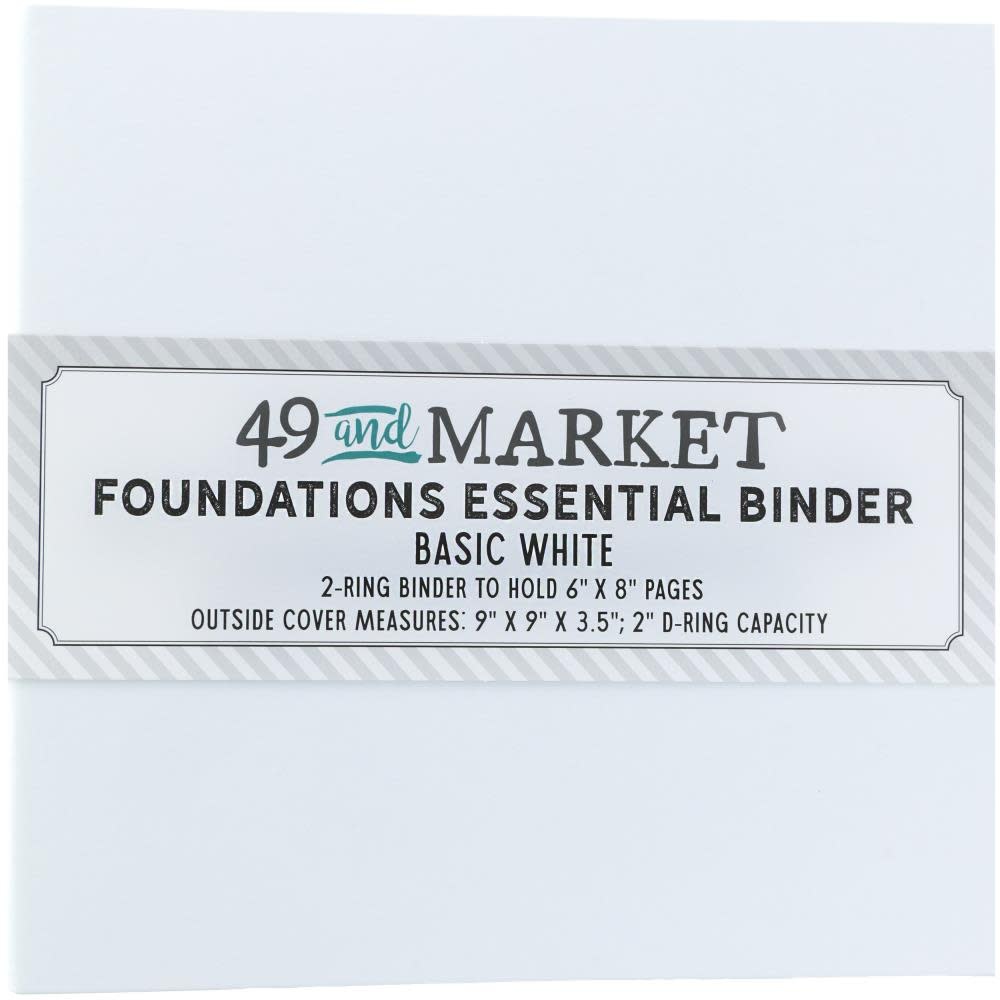 49 AND MARKET 49 AND MARKET WHITE FOUNDATIONS BINDER