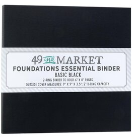 49 AND MARKET 49 AND MARKET BLACK FOUNDATIONS BINDER