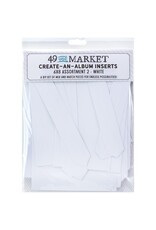 49 AND MARKET 49 AND MARKET CREATE-AN-ALBUM ASSORT 2 WHITE FOUNDATION INSERTS 6x8
