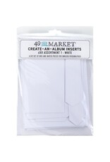 49 AND MARKET 49 AND MARKET CREATE-AN-ALBUM ASSORT 1 WHITE FOUNDATION INSERTS 6x8