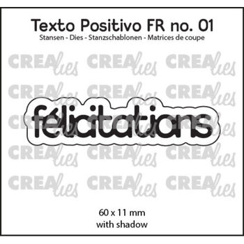 CREALIES CRAFTLINES CREALIES FÉLICITATIONS DIE