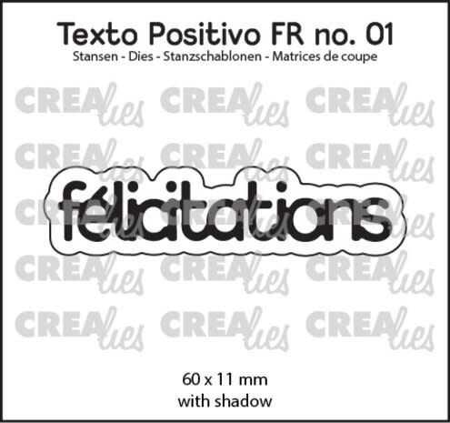 CREALIES CRAFTLINES CREALIES FÉLICITATIONS DIE