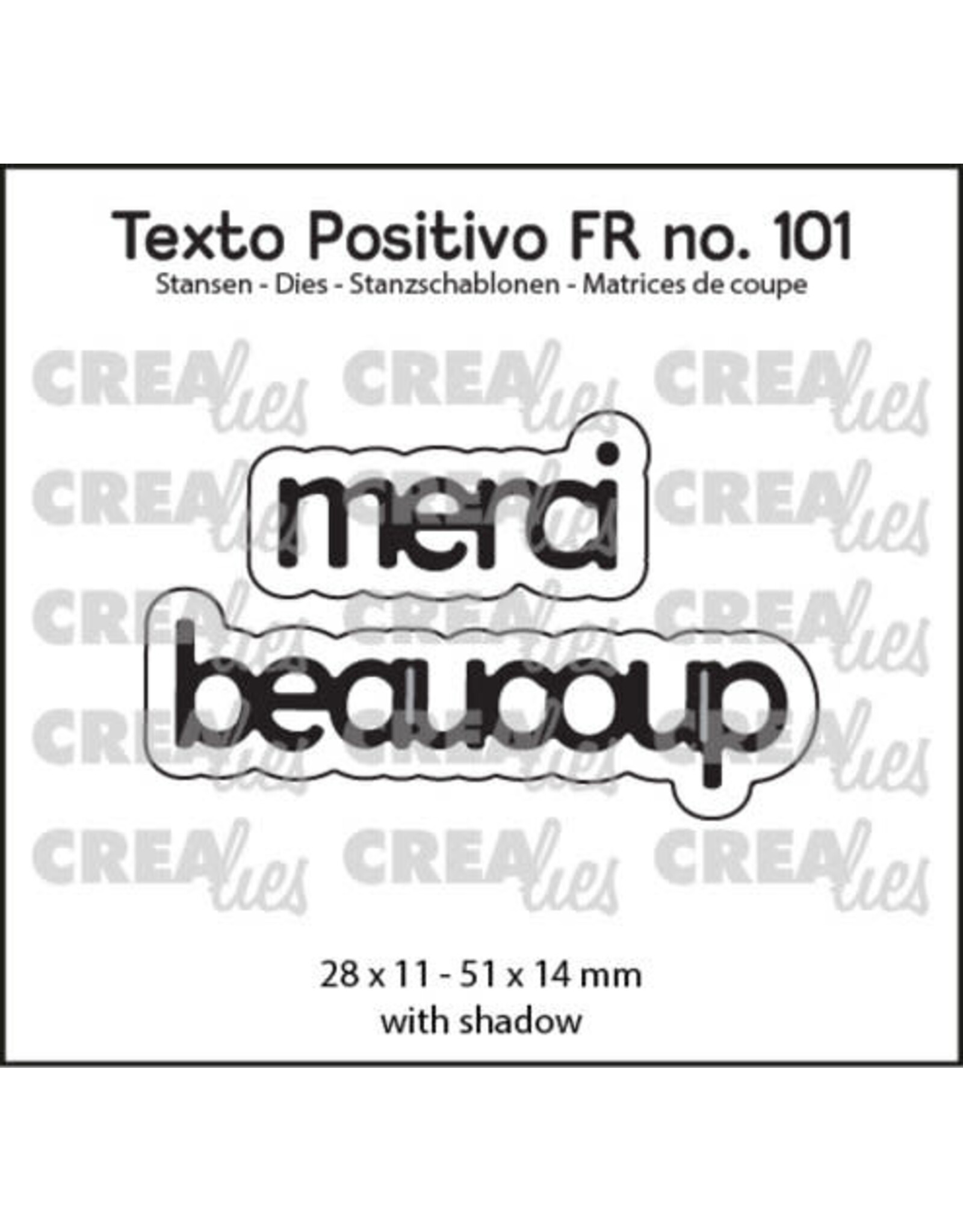 CRAFTLINES CRAFTLINES CREALIES MERCI BEAUCOUP 2 DIE