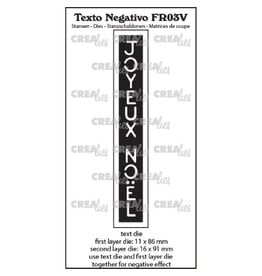 CRAFTLINES CRAFTLINES CREALIES NEGATIVE TEXT JOYEUX NOÊL DIE