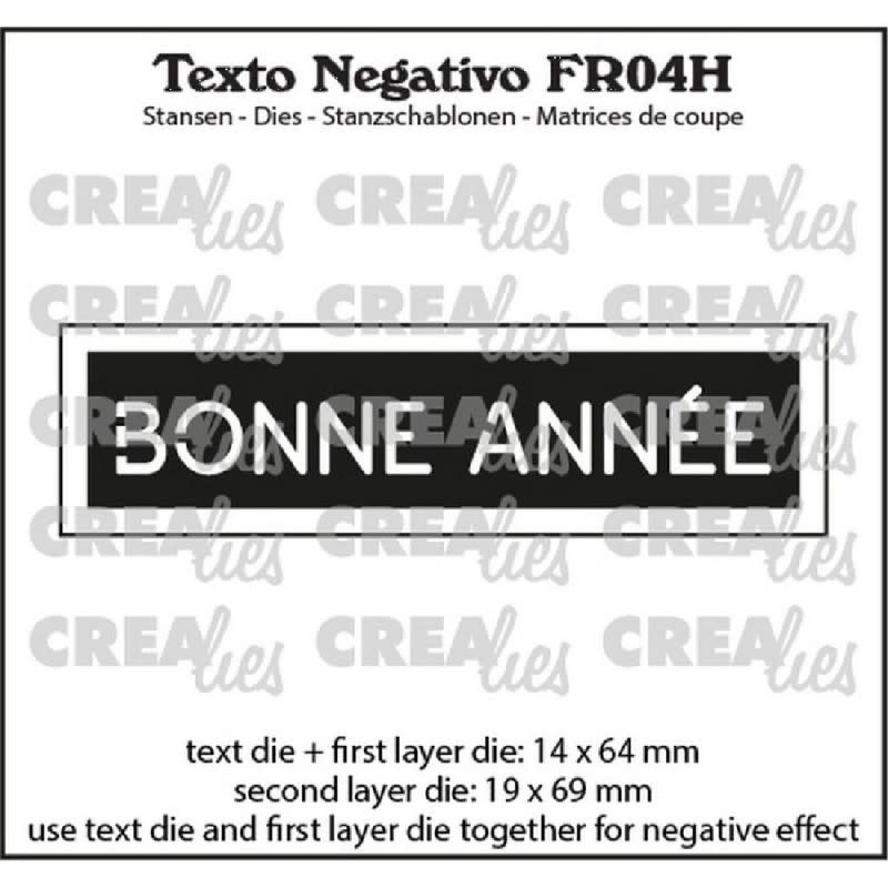 CREALIES CRAFTLINES CREALIES NEGATIVE TEXT BONNE ANNÉE DIE