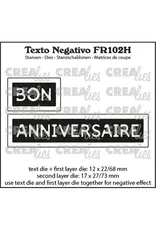 CRAFTLINES CRAFTLINES CREALIES NEGATIVE TEXT BON ANNIVERSAIRE DIE