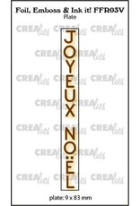 CRAFTLINES CRAFTLINES CREALIES FOIL EMBOSS & INK IT! JOYEUX NOËL 2 PLATE