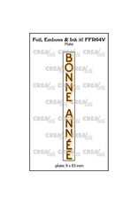 CRAFTLINES CRAFTLINES CREALIES FOIL EMBOSS & INK IT! BONNE ANNÉE 2 PLATE