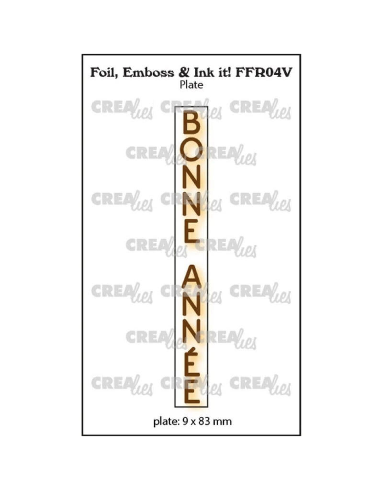 CRAFTLINES CRAFTLINES CREALIES FOIL EMBOSS & INK IT! BONNE ANNÉE 2 PLATE