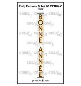CRAFTLINES CRAFTLINES CREALIES FOIL EMBOSS & INK IT! BONNE ANNÉE 2 PLATE