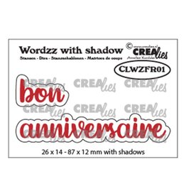 CRAFTLINES CRAFTLINES CREALIES WORDZZ BON ANNIVERSAIRE SHADOW DIE