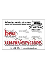 CRAFTLINES CRAFTLINES CREALIES WORDZZ BON ANNIVERSAIRE SHADOW DIE