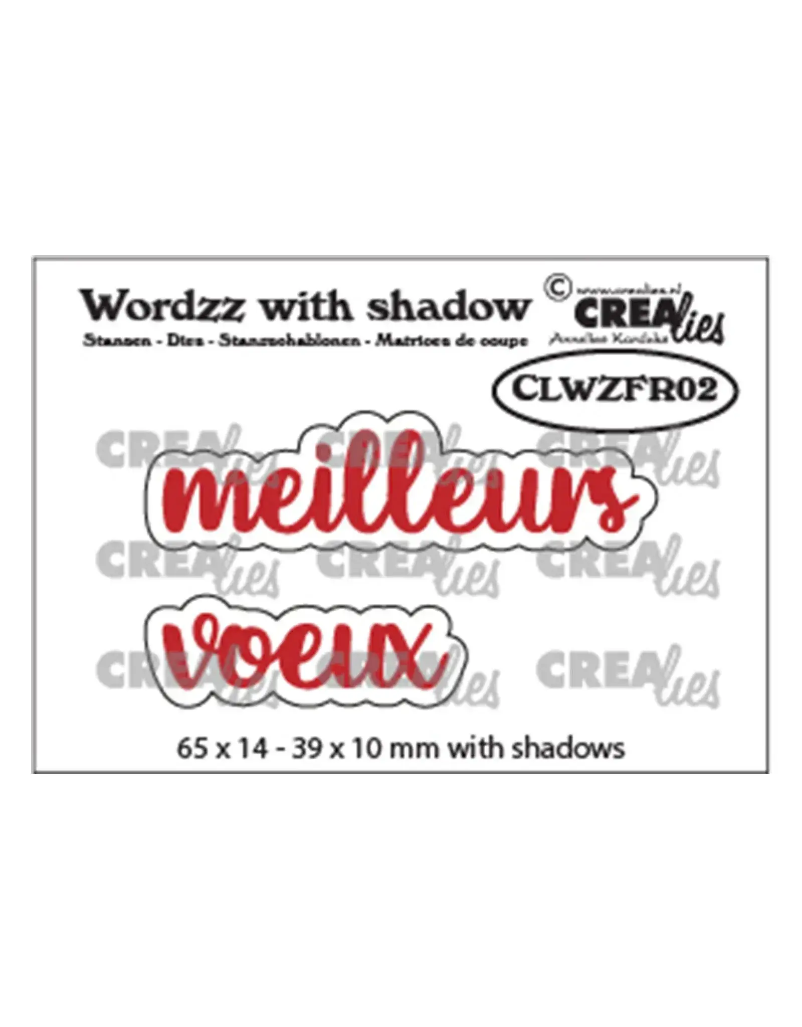 CRAFTLINES CRAFTLINES CREALIES WORDZZ MEILLEURS VOEUX SHADOW DIE