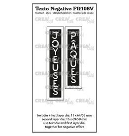 CRAFTLINES CRAFTLINES CREALIES NEGATIVE TEXT JOYEUSES PÂQUES 2 DIE