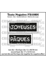 CREALIES CRAFTLINES CREALIES NEGATIVE TEXT JOYEUSES PÂQUES DIE