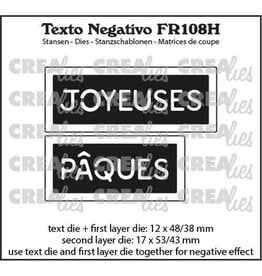 CREALIES CRAFTLINES CREALIES NEGATIVE TEXT JOYEUSES PÂQUES DIE