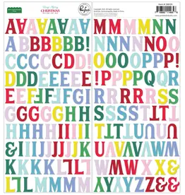 PINKFRESH PINKFRESH STUDIO VERY MERRY CHRISTMAS PUFFY ALPHABET STICKERS