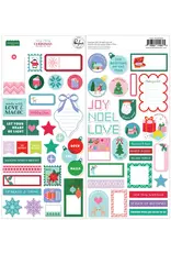 PINKFRESH PINKFRESH STUDIO VERY MERRY CHRISTMAS CARDSTOCK STICKERS