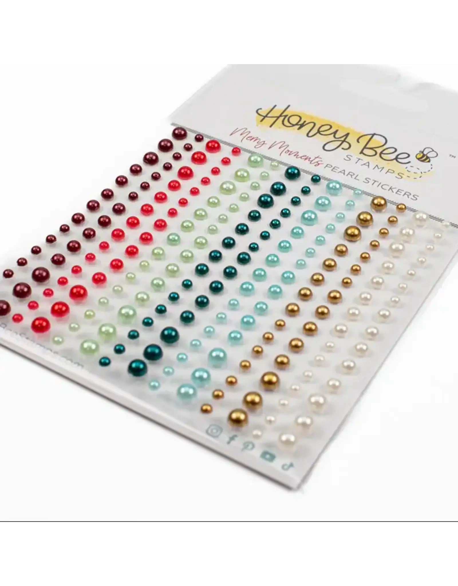 HONEY BEE HONEY BEE STAMPS MERRY MOMENTS PEARL STICKERS