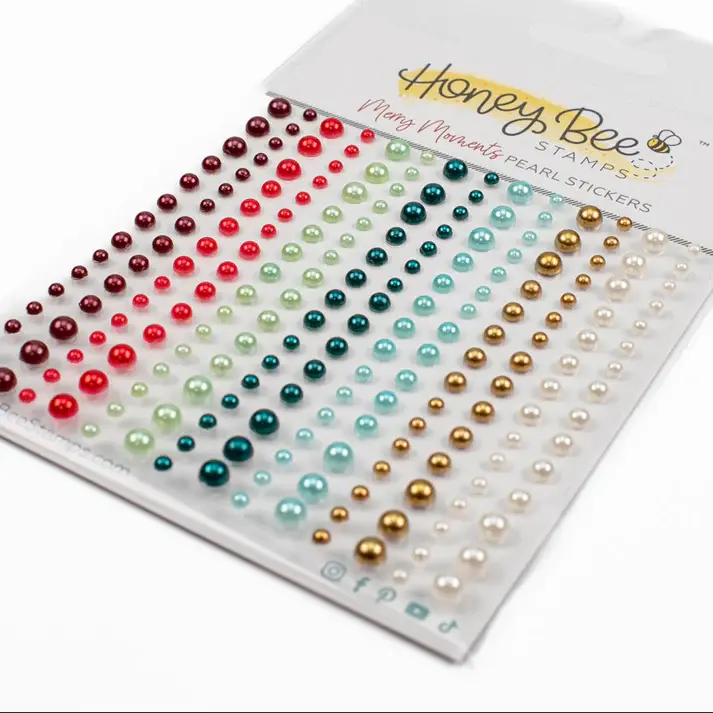 HONEY BEE STAMPS HONEY BEE STAMPS MERRY MOMENTS PEARL STICKERS