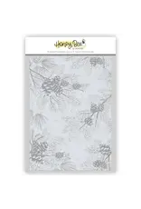 HONEY BEE HONEY BEE STAMPS SNOWY PINES 3D EMBOSSING FOLDER