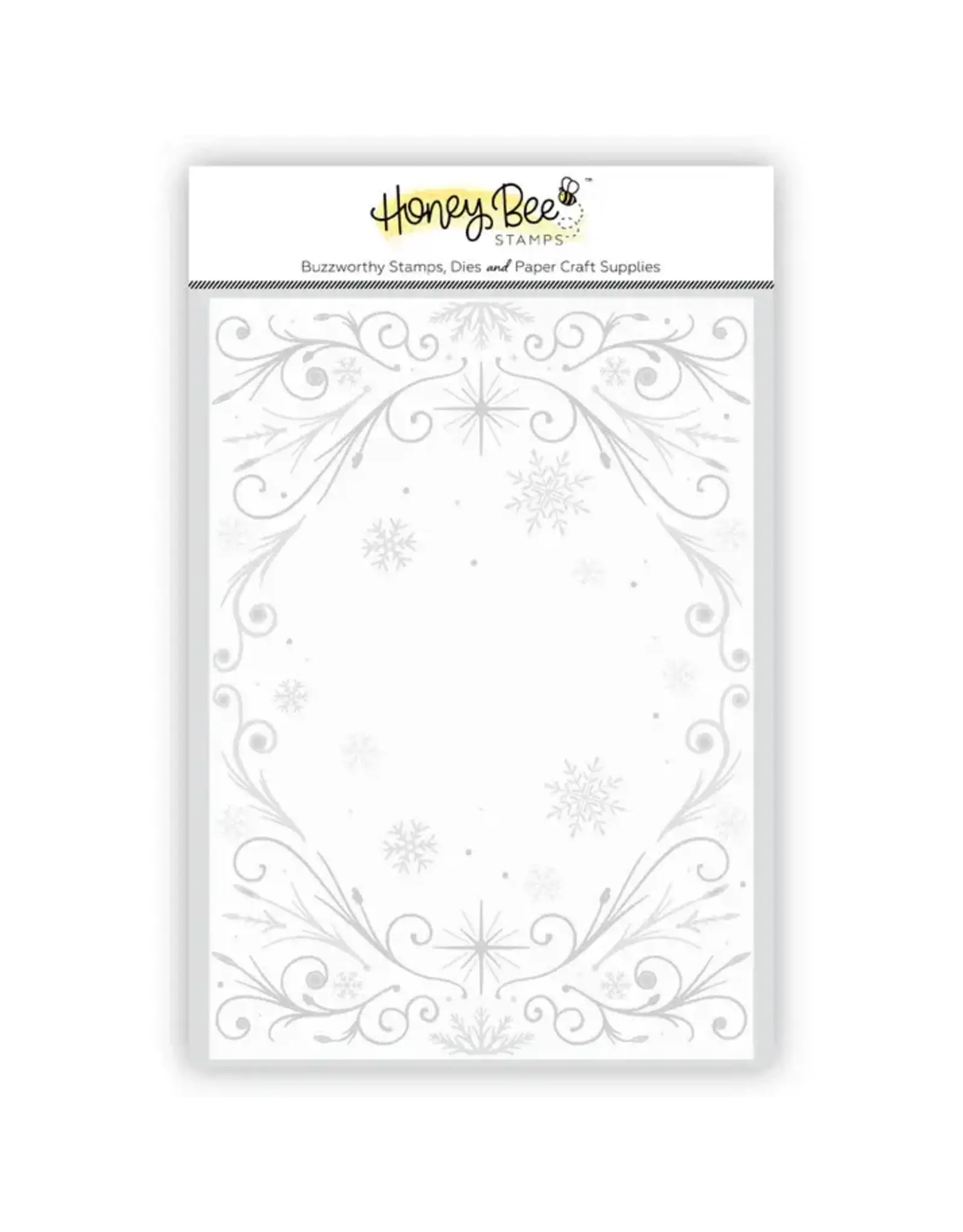 HONEY BEE HONEY BEE STAMPS FROSTED FILIGREE 3D EMBOSSING FOLDER