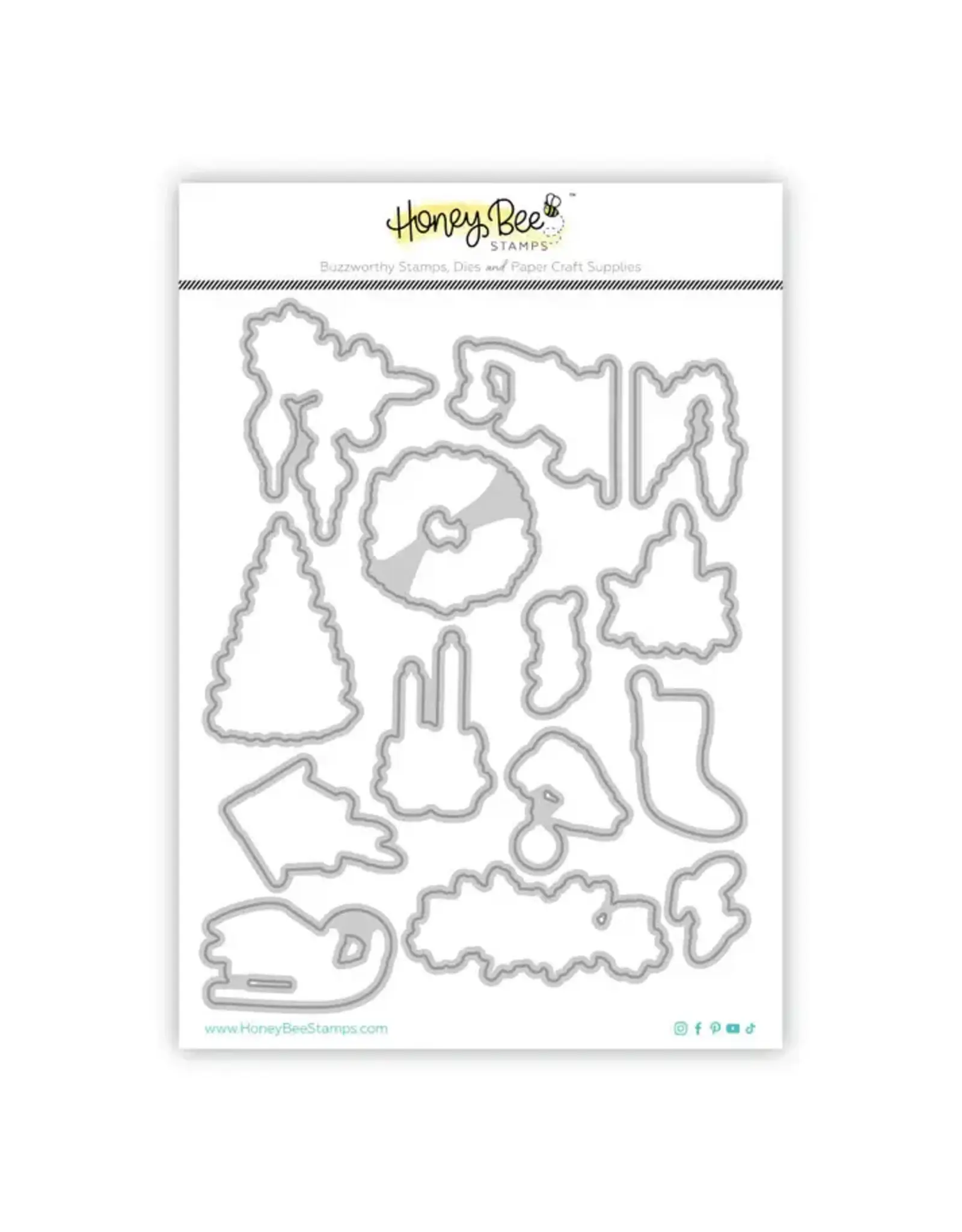 HONEY BEE HONEY BEE STAMPS PHOTO GALLERY WALL: HOLIDAY COORDINATING DIE SET