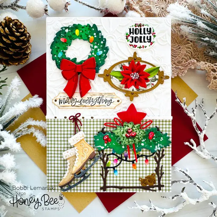 HONEY BEE STAMPS HONEY BEE STAMPS PHOTO GALLERY WALL: HOLIDAY COORDINATING DIE SET